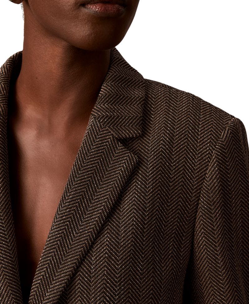 Women's Notch Collar Long-Sleeve Blazer