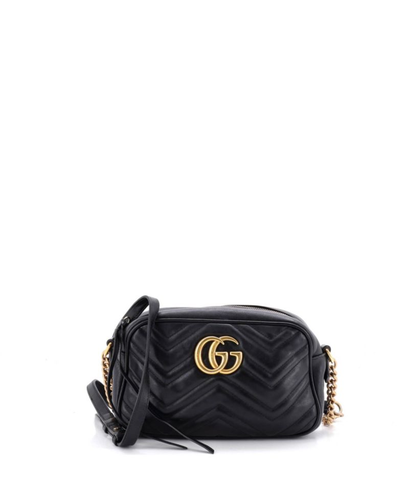 Small GG Marmont Shoulder Bag Matelasse Leather
