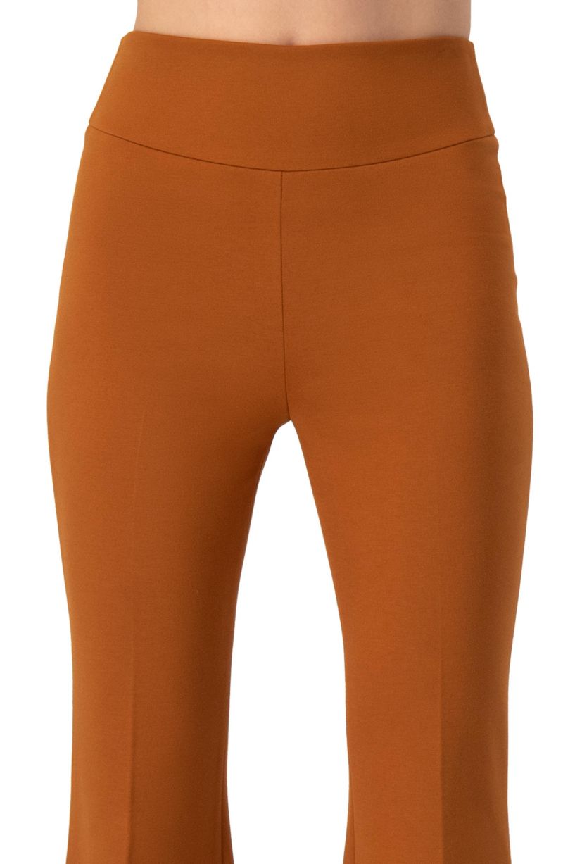 Women's Flared Trousers with Wide Waistband