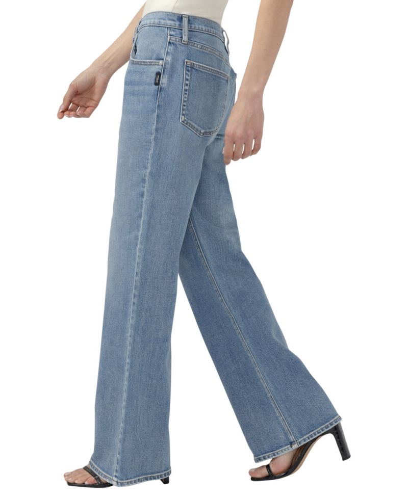 Women's Baggy Bootcut High-Rise Cotton-Blend Jeans
