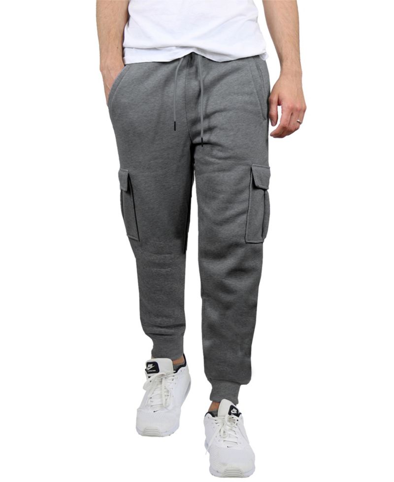 Men's Heavyweight Fleece-Lined Cargo Jogger Sweatpants