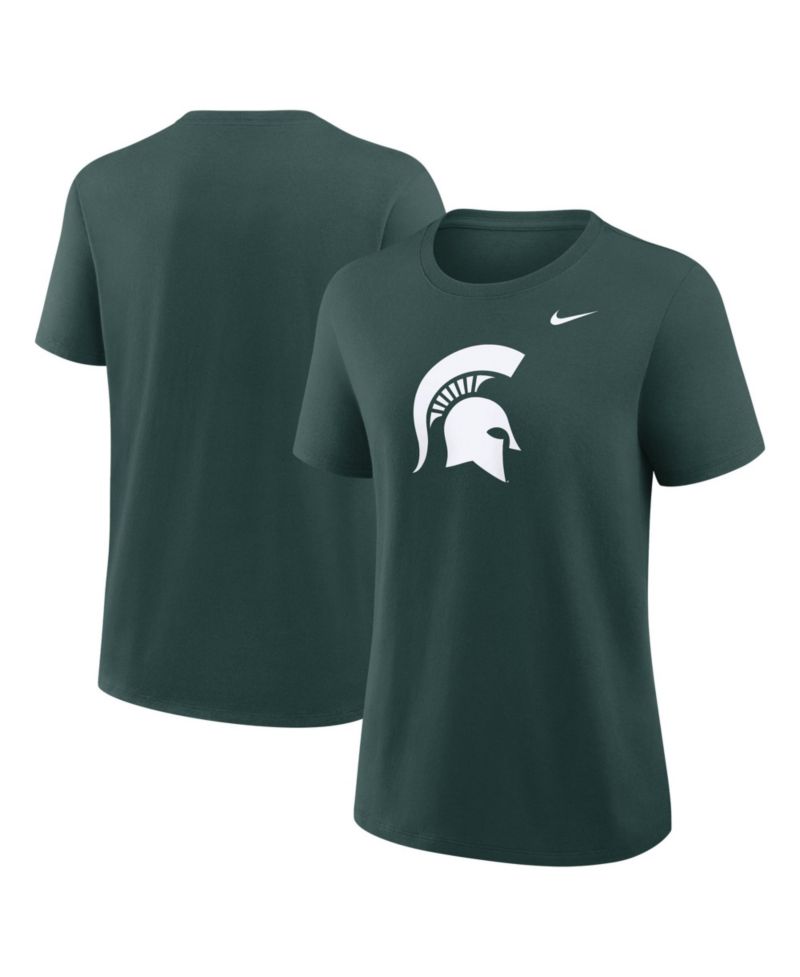 Women's Green Michigan State Spartans Primary Logo T-Shirt