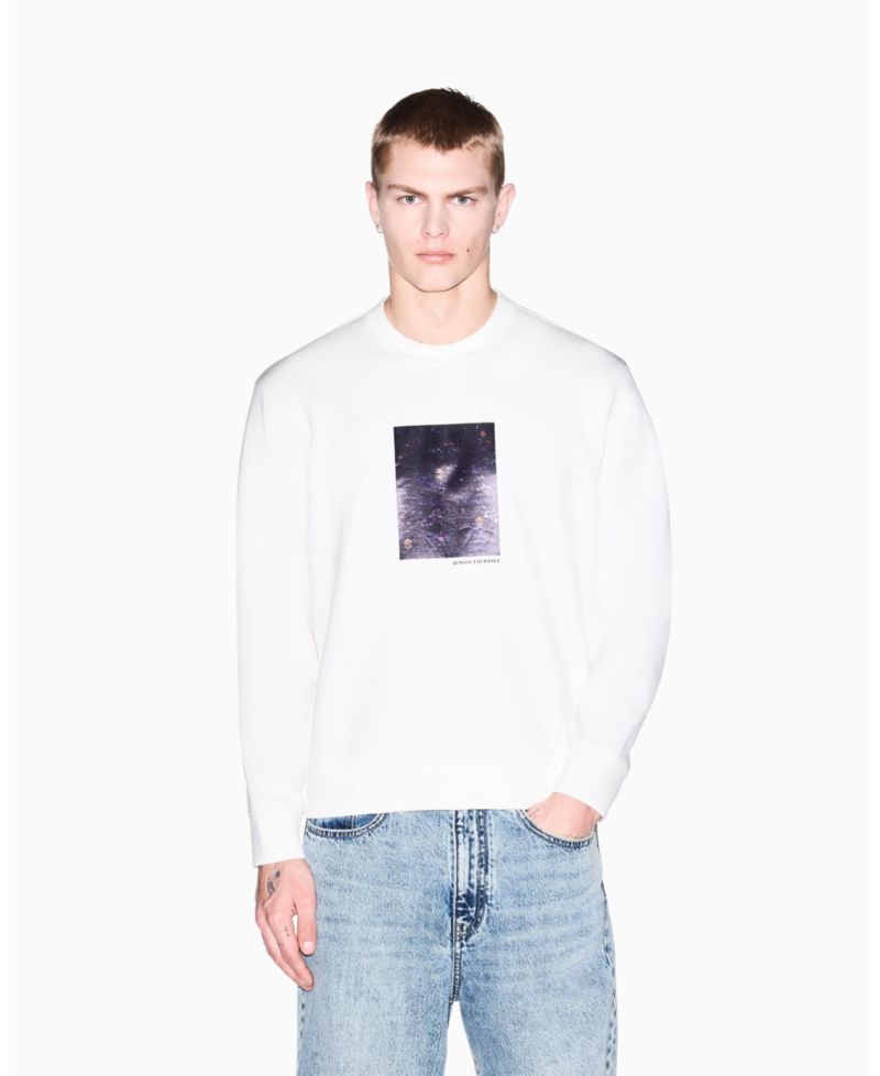 Men's Box Floral Crewneck Sweatshirt