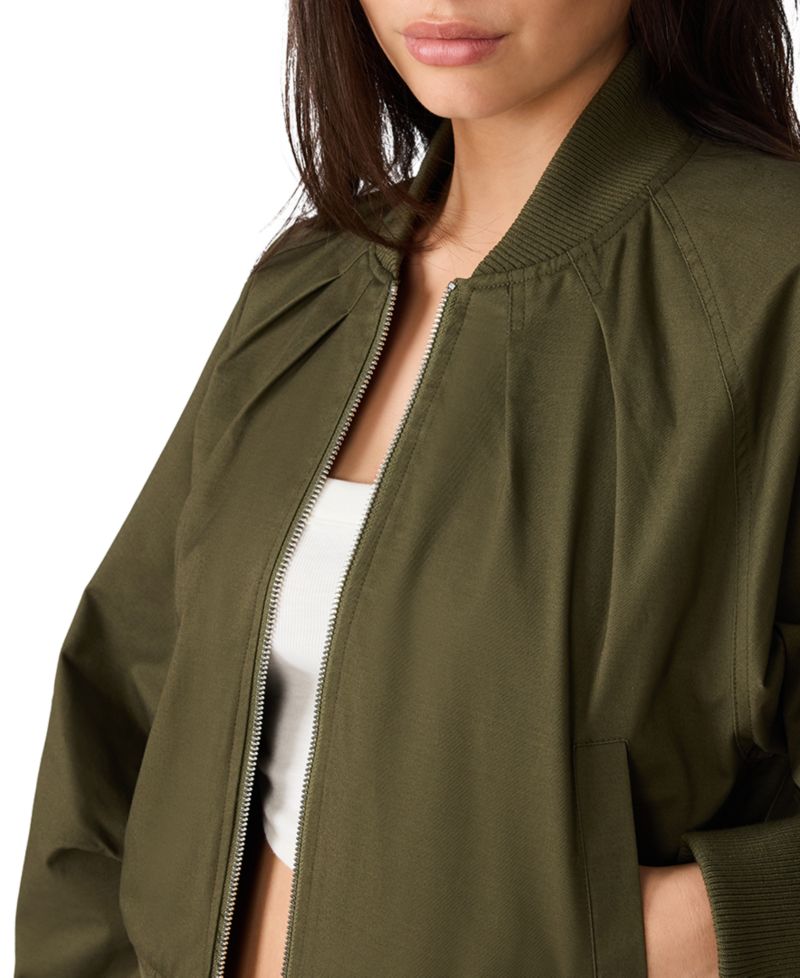 Women's Bray Cropped Bomber Zip-Up Jacket