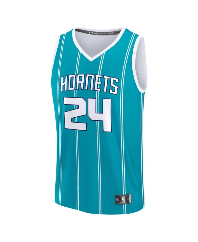 Big Boys and Girls Brandon Miller Teal Charlotte Hornets Fast Break Replica Jersey