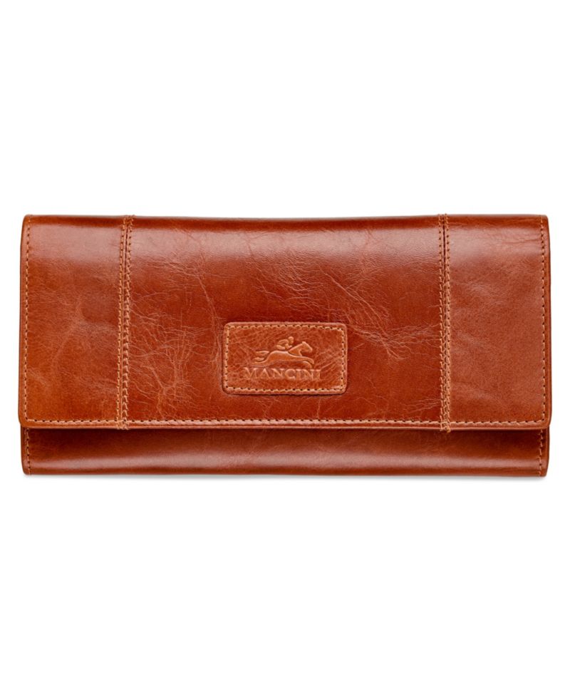 Casablanca Collection RFID Secure Ladies Trifold Wing Wallet