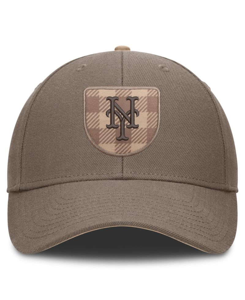 Men's Brown New York Mets Statement Rise Adjustable Hat