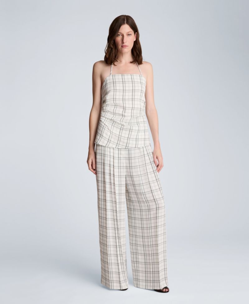 Women's Wide-Leg Triple Pleated Pants