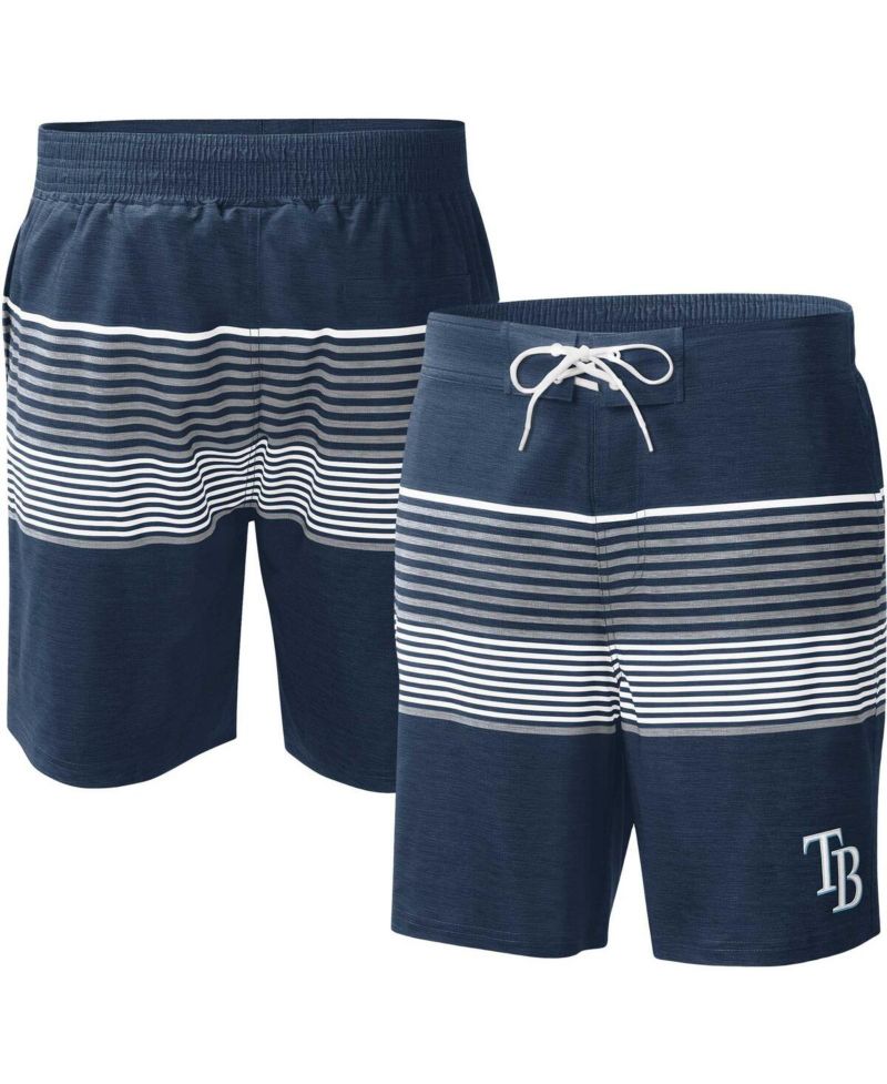 Men's Navy Tampa Bay Rays Coastline Volley Swim Shorts