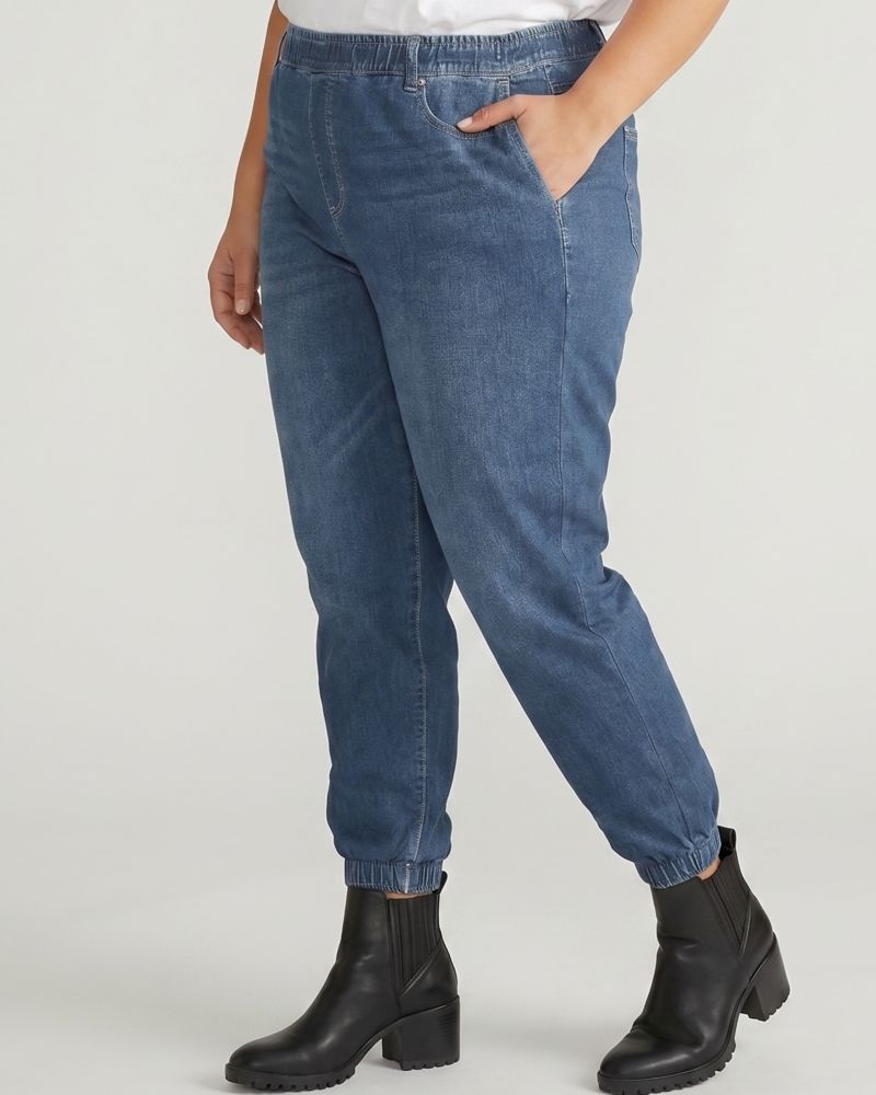 Plus Size Sweatpant Jogger Jeans