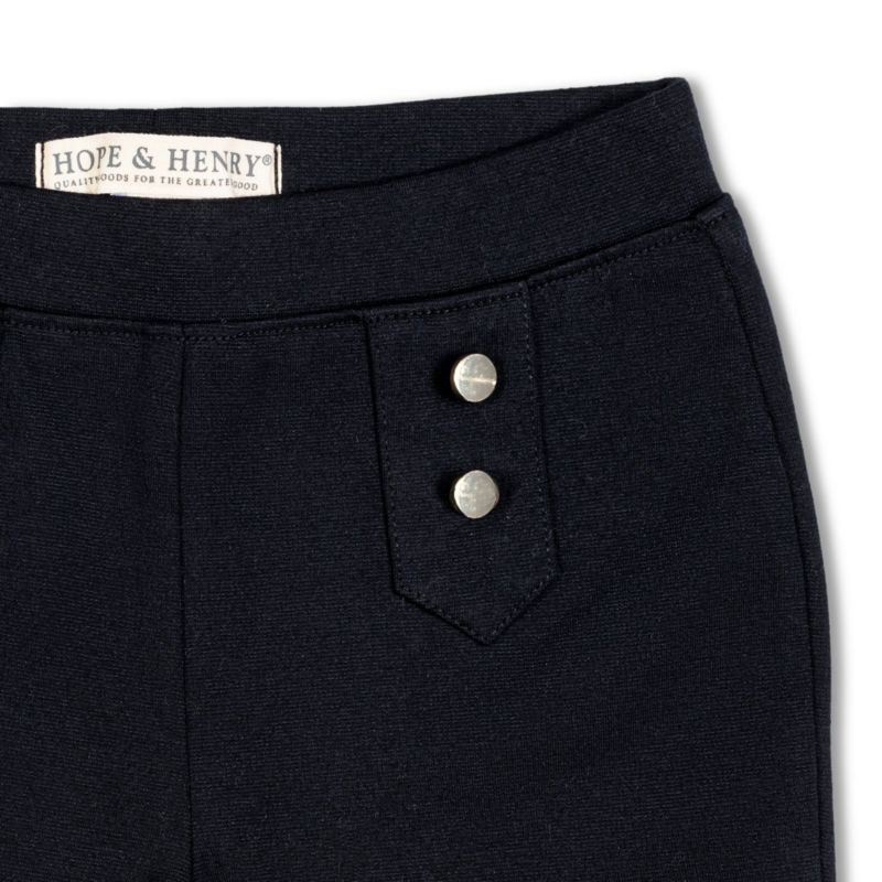 Baby Girls Hope and Henry Button Placket Ponte Pant