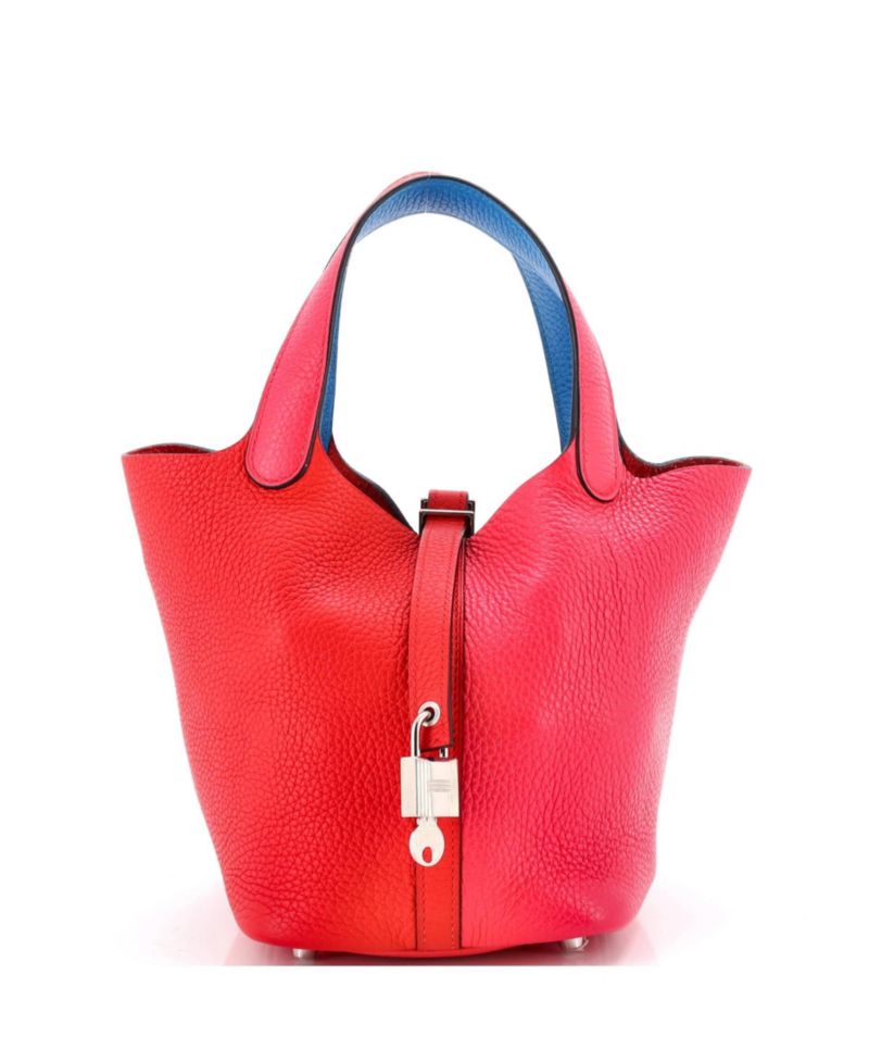 PM Picotin Lock Bag Tricolor Clemence