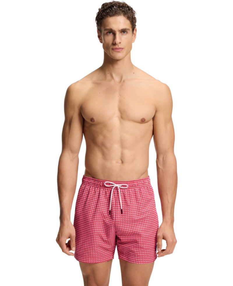 Men's Micro-Print Quick-Dry Swim Shorts