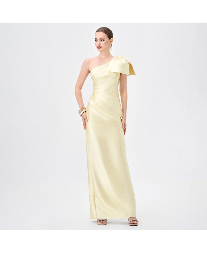 Women's Aramy One Shoulder Bow Gown
