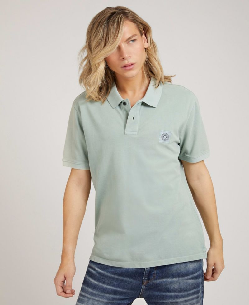 Men's Washed Polo Shirt
