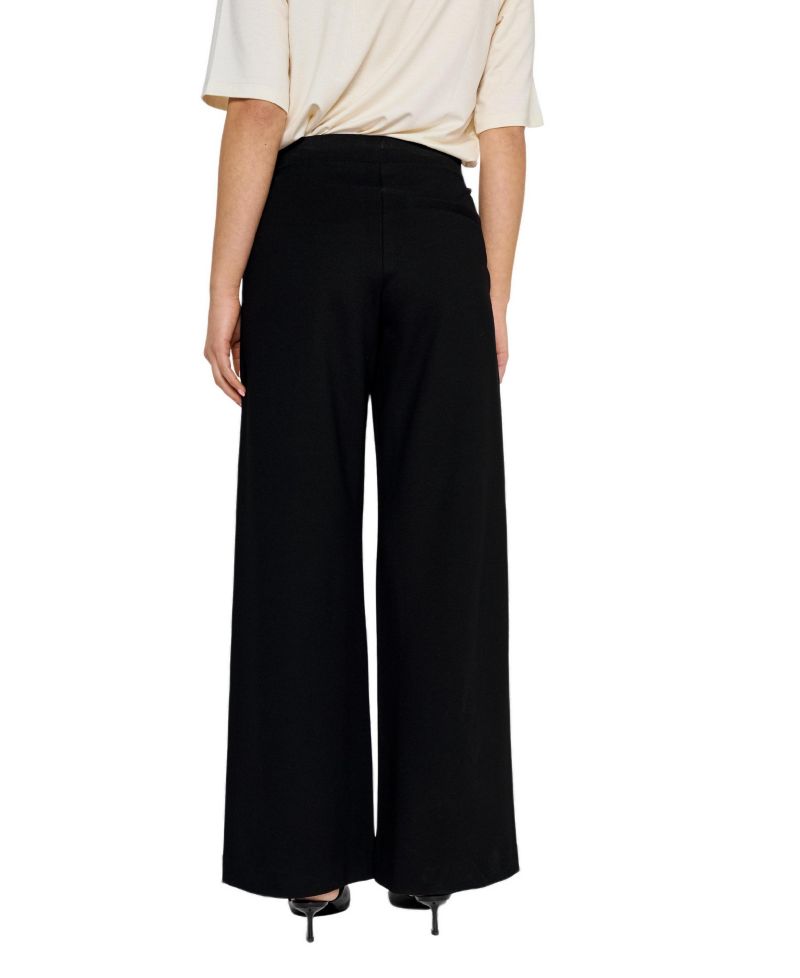 Women's Luna Wide-Leg Tailored Pressed-Front-Pleats Trousers