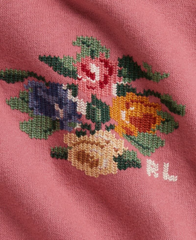 Baby Girls' Floral Fleece Sweatshirt and Skirt, 2-Piece Set