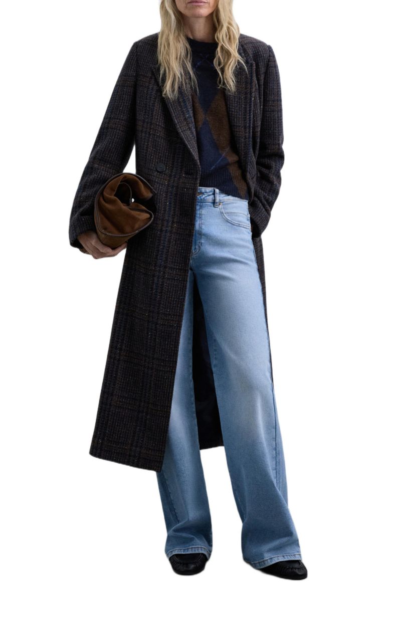 Women's check Coat
