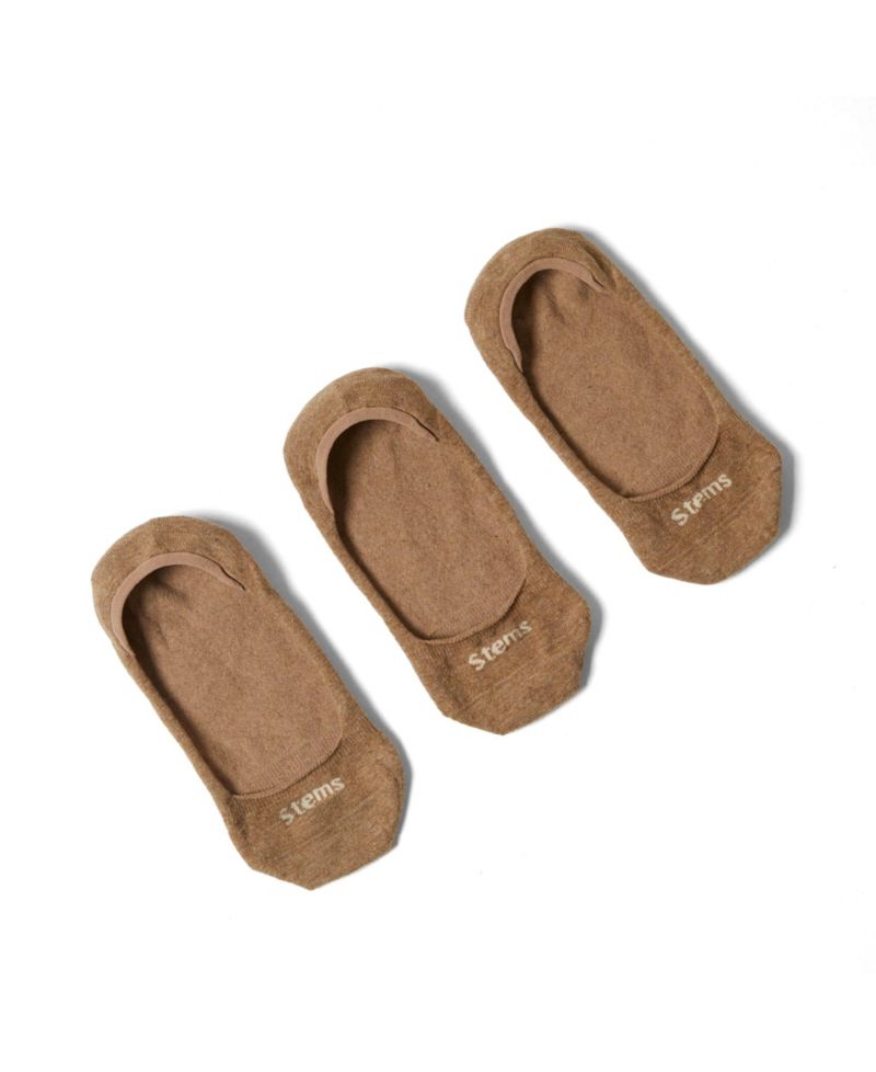 Women's Invisible Step No-Show Silicone Heel Grip Socks, 3-Pack