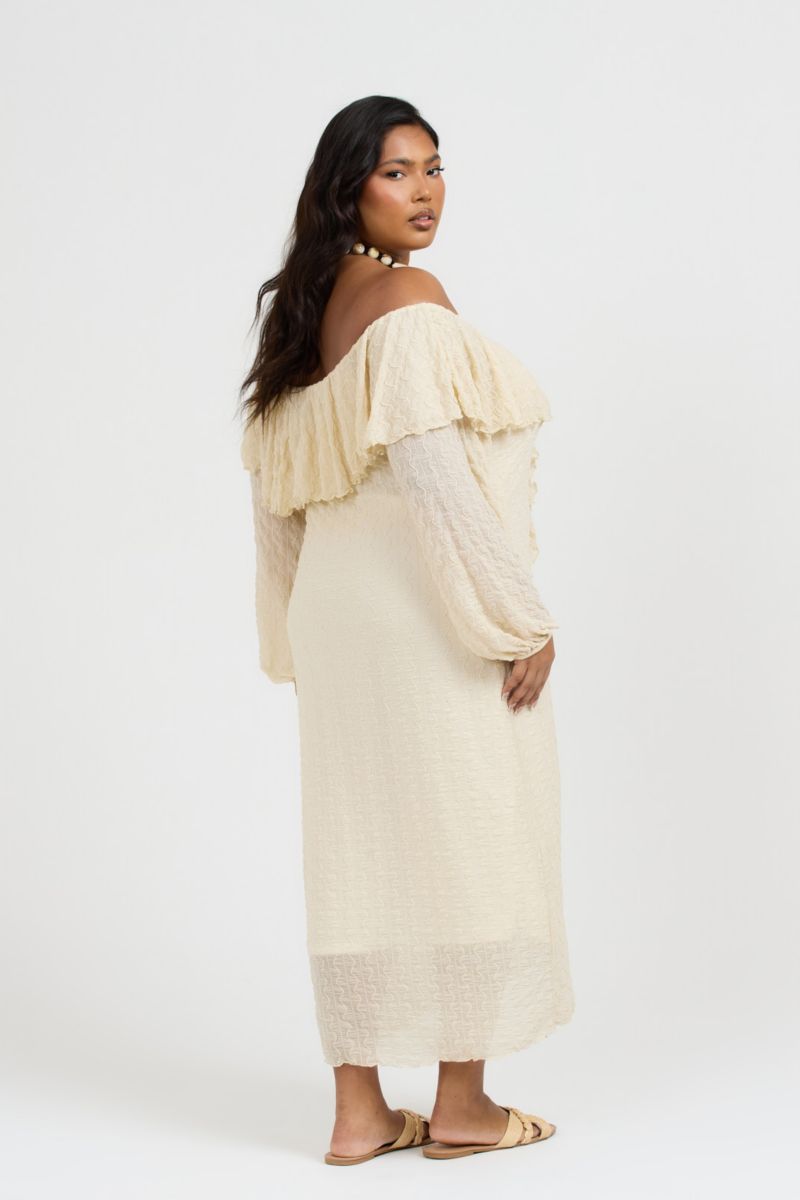 Women's Ruffle Bardot Dress