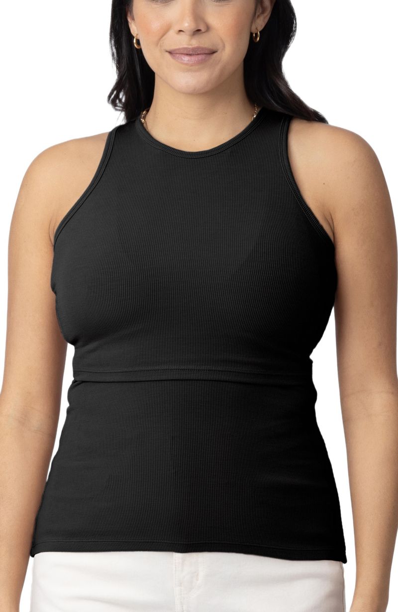 Women's Maternity Ribbed Racerback Nursing Tank