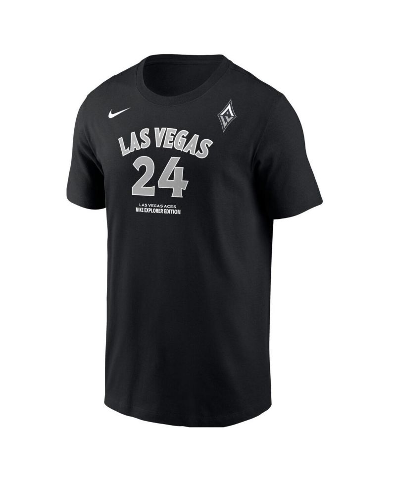 Men's Jewell Loyd Black Las Vegas Aces Explorer Edition Name & Number T-Shirt