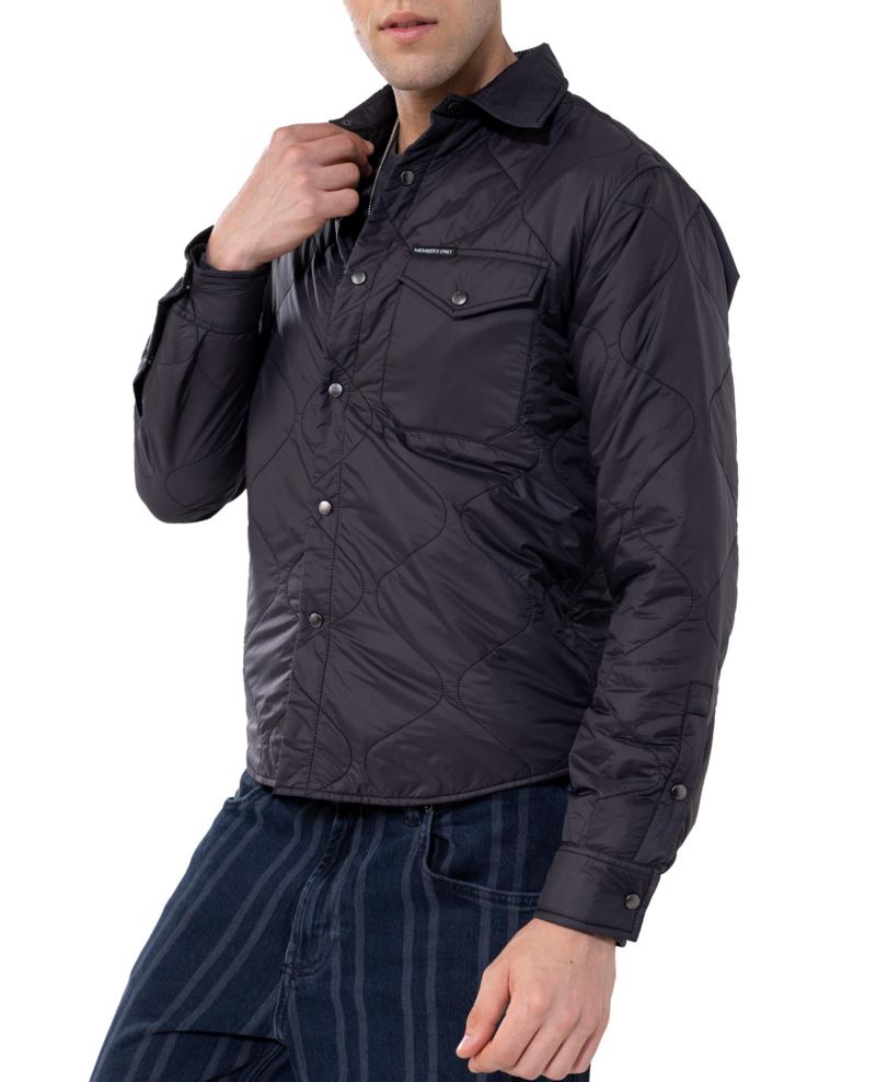 Men's Quilted Shirt Jacket