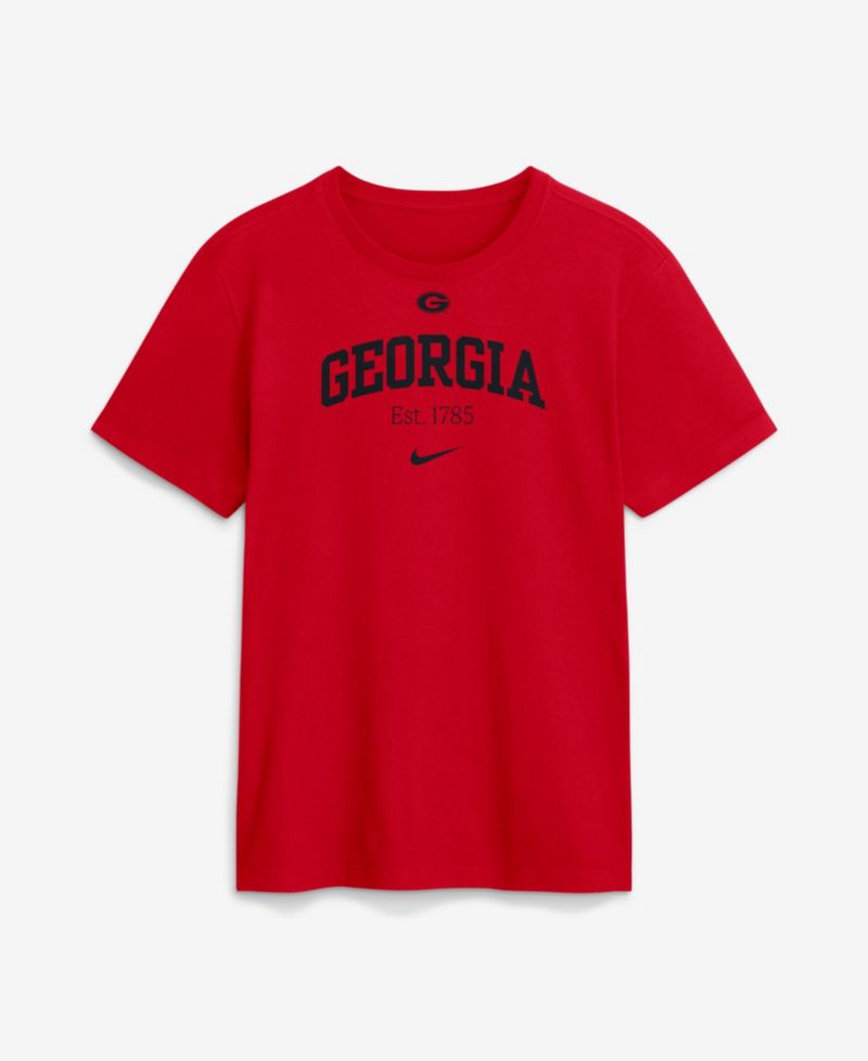 Men's Red Georgia Bulldogs Academic Arch T-Shirt