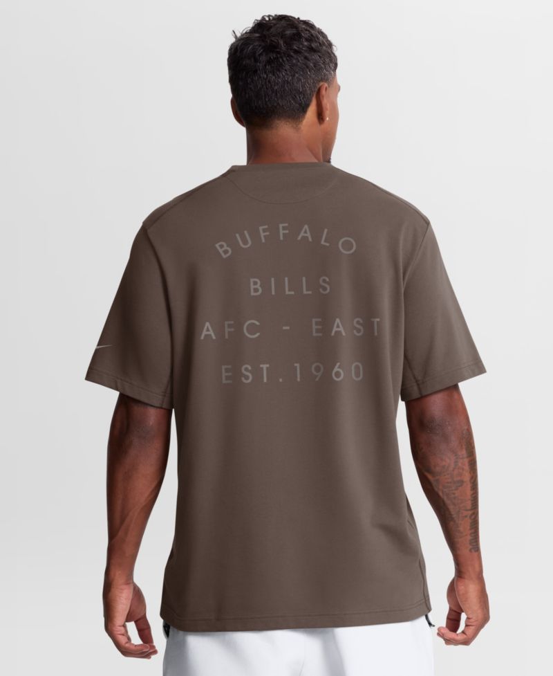 Men's Brown Buffalo Bills Last Resort Dri-FIT T-Shirt