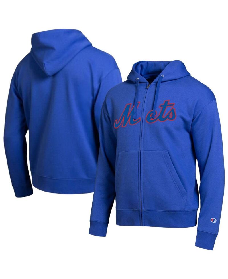 Men's New York Mets Royal All-Star Wordmark Full-Zip Hoodie