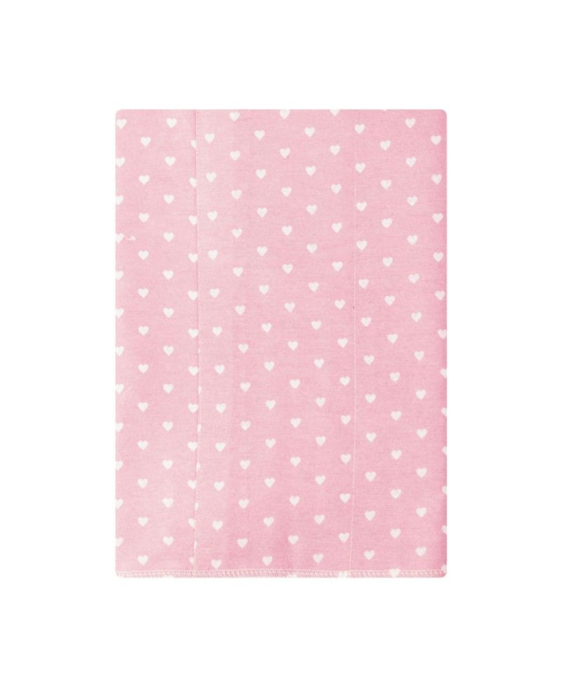 Girl Cotton Poly Flannel Burp Cloths 4-Pack, Elephant