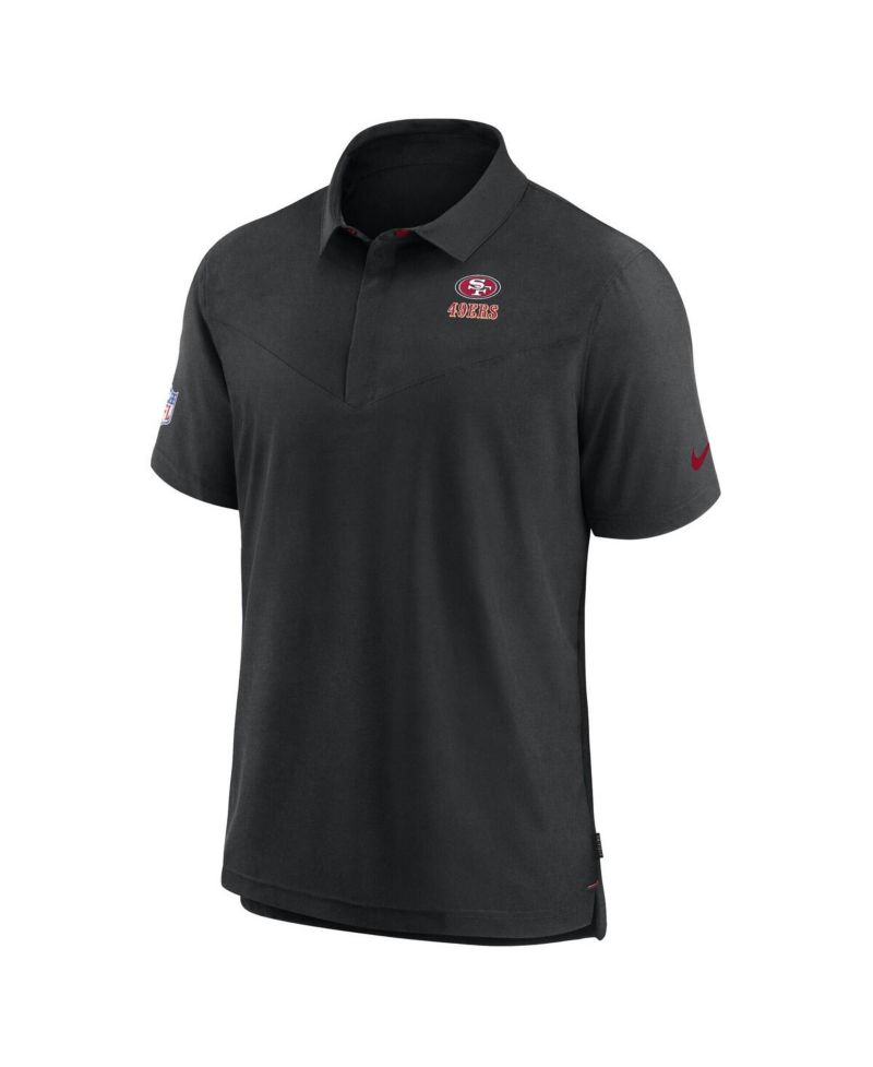 Men's Black San Francisco 49ers 2022/23 Sideline Lockup Performance Polo