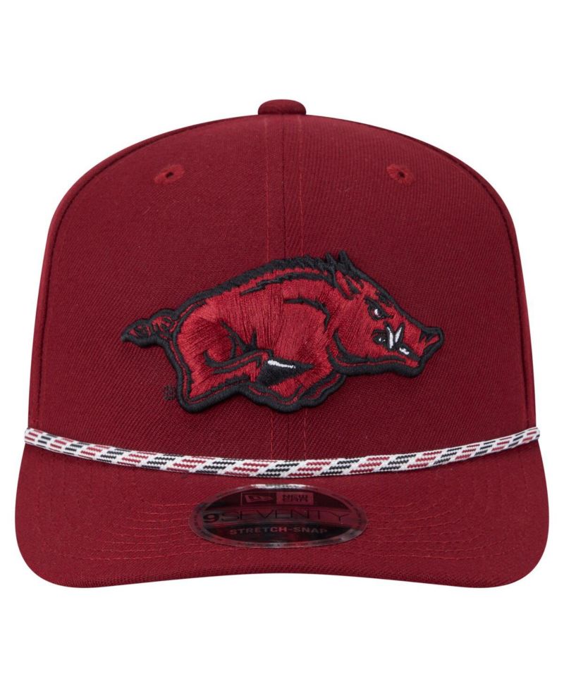 Men's Cardinal Arkansas Razorbacks Game Day Multi-Rope 9SEVENTY Stretch-Snap Hat