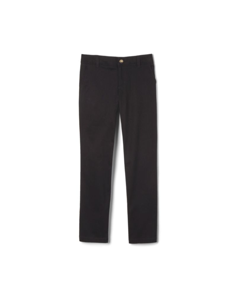 Big Girls Adjustable Waist Stretch Twill Straight Leg Pant