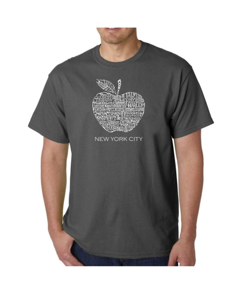 Men's Word Art T-Shirt - Neighborhoods in NYC