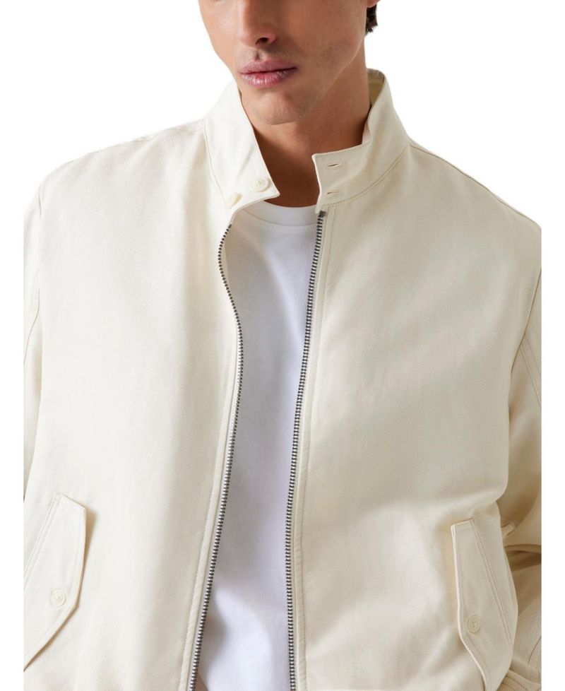Men's Nolan Linen Harrington Jacket