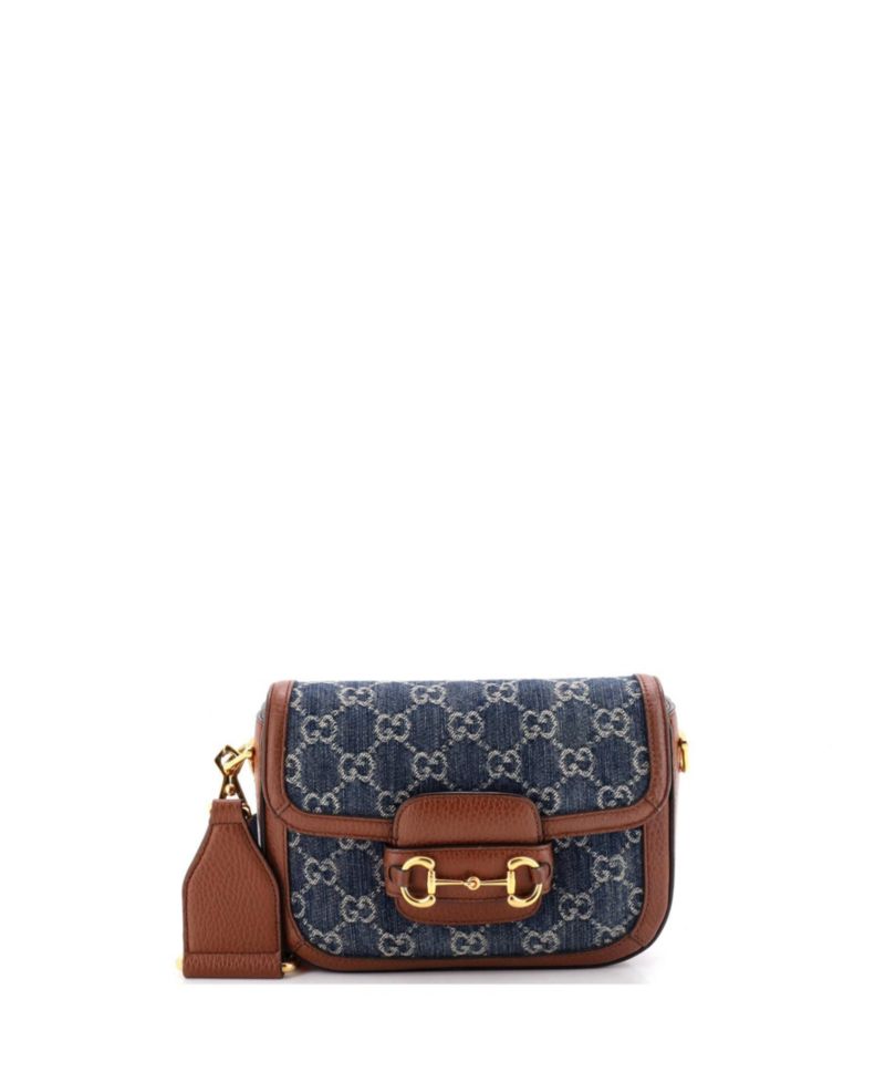 Mini Horsebit 1955 Shoulder Bag GG Denim