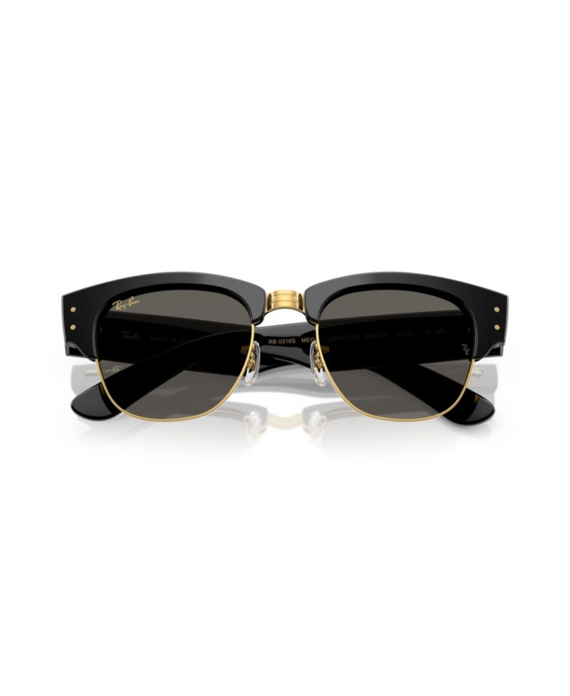 Unisex Mega Clubmaster Blacked Out Collection Sunglasses, RB0316S