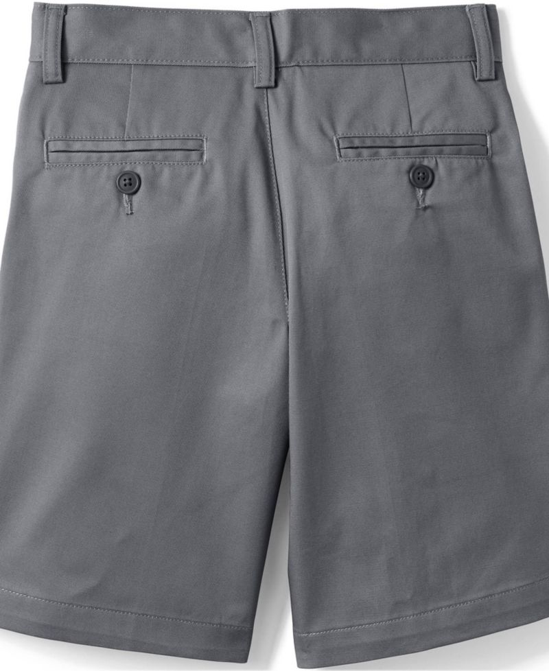 Men's School Uniform Boys Plain Front Blend Chino Shorts