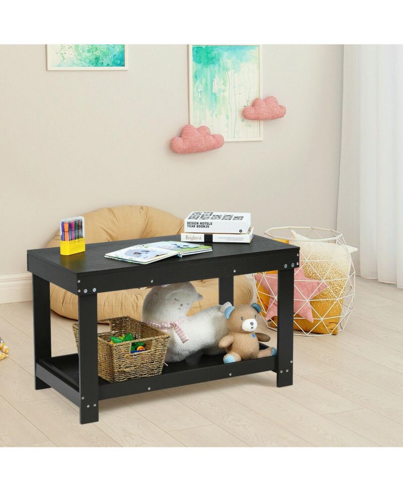 Kids Solid Multifunctional Wood Activity Play Table