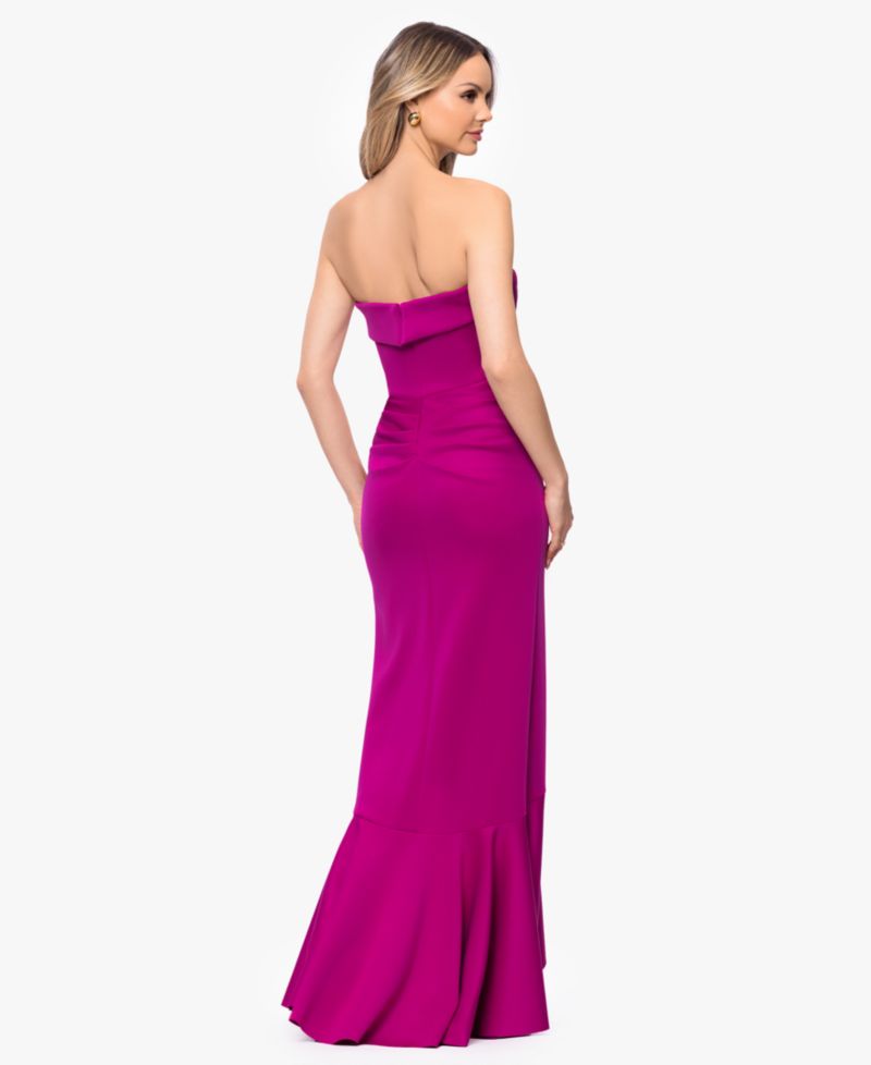 Women's Sleeveless Strapless Gown