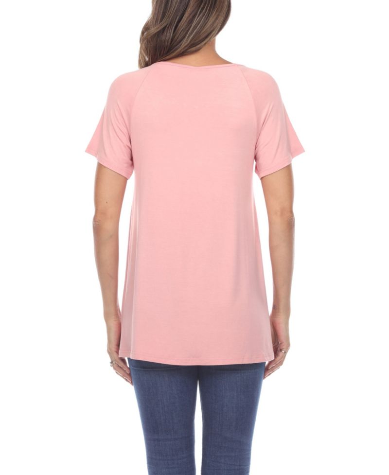 Plus Size Crisscross Cutout Short Sleeve Top