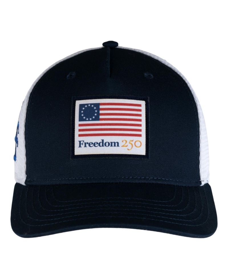 Men's and Women's Navy Air Force Falcons Americana Wave Rider Trucker Adjustable Hat