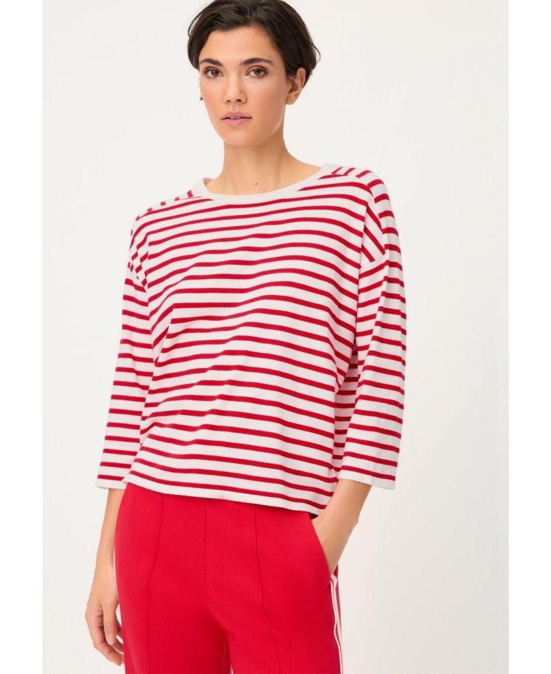 Women's Striped Fine Knit Sweater