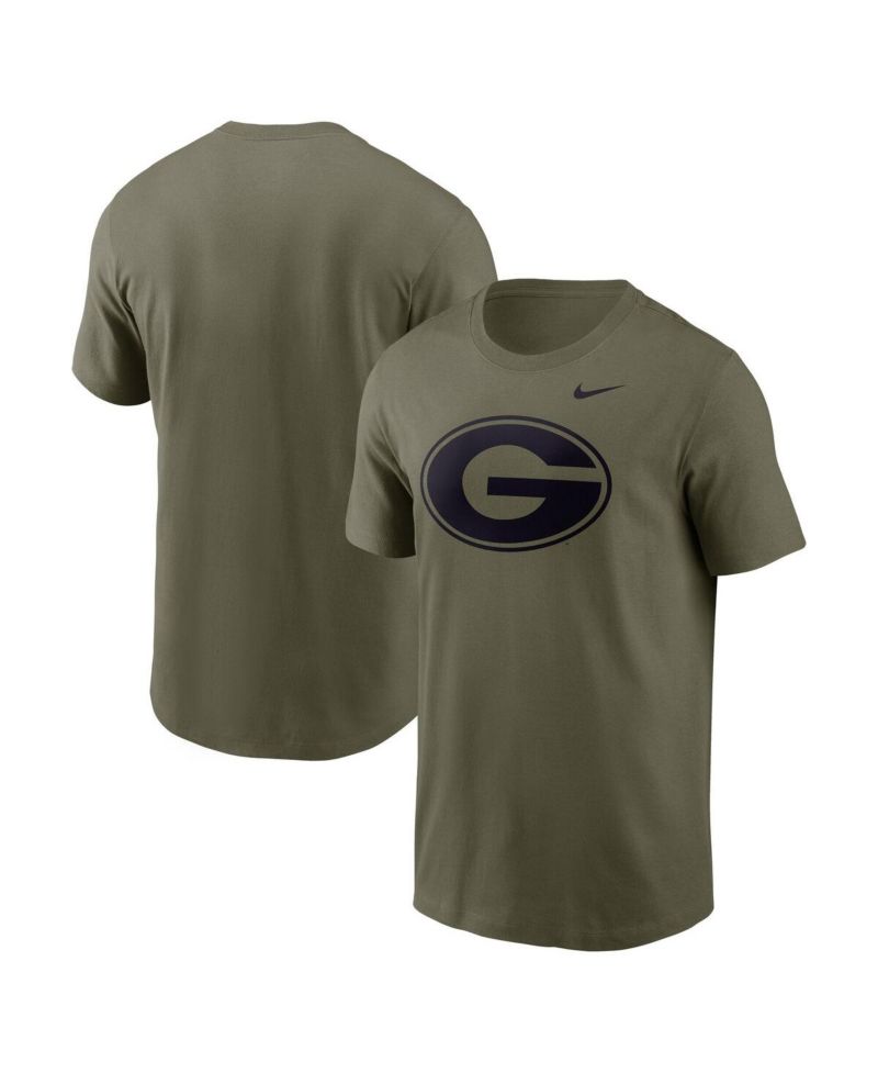 Men's Olive Georgia Bulldogs Primetime Logo Performance T-Shirt