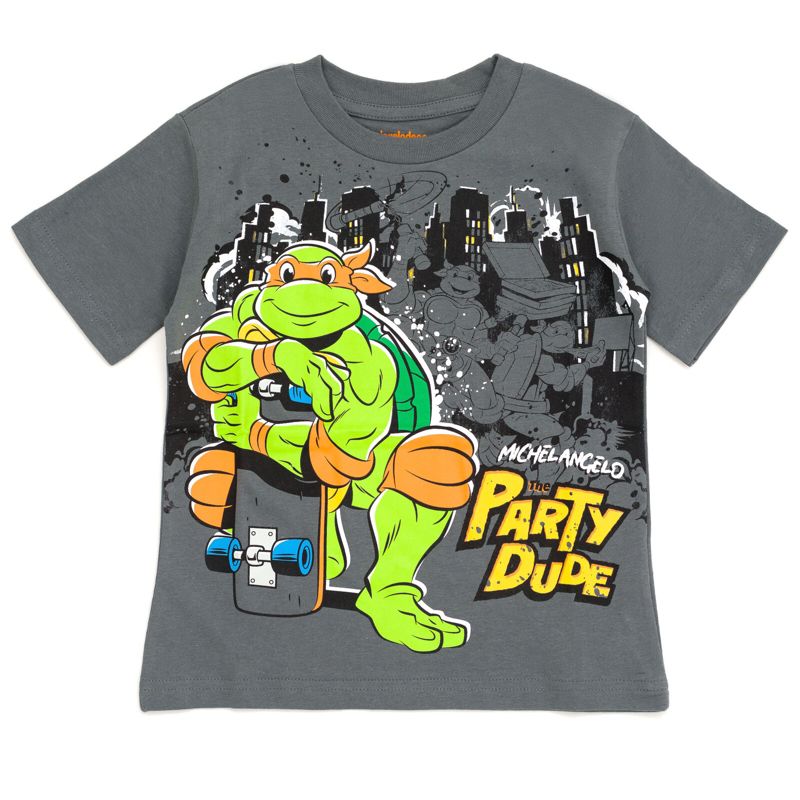 Boys Leonardo Michelangelo Raphael Donatello 4 Pack T-Shirts