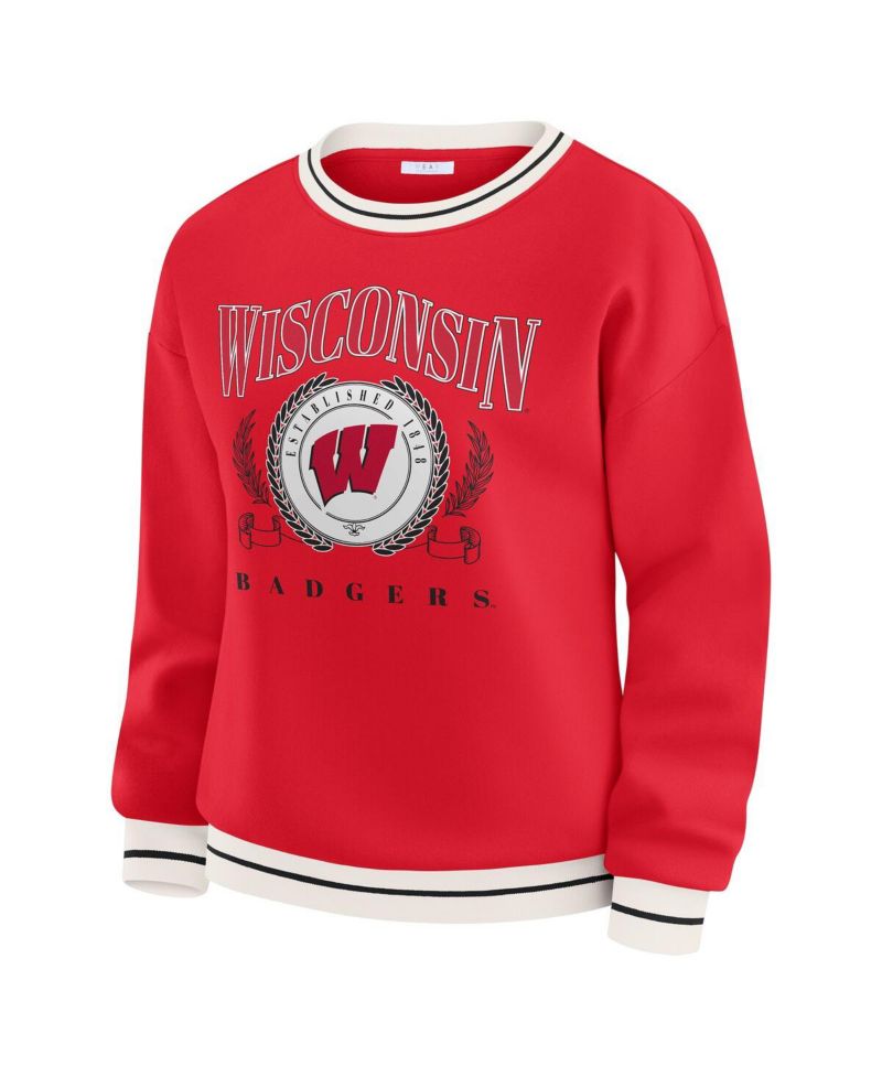 Women's Red Wisconsin Badgers Seal Sweatshirt