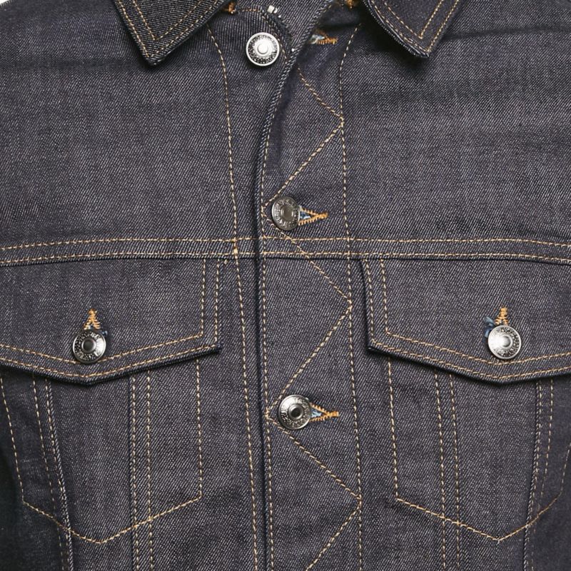 Women's Pre-Owned Zadig and Voltaire Blue Denim Button Front Base Brut Jacket