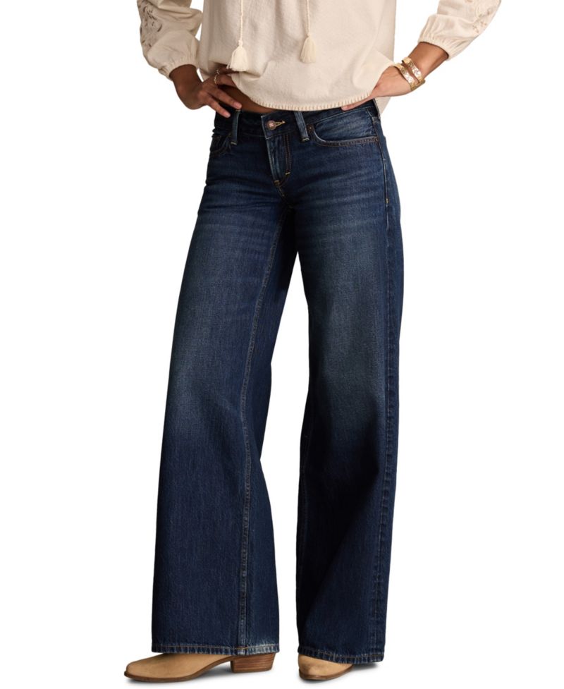 Women's Low-Rise Wide-Leg Jeans