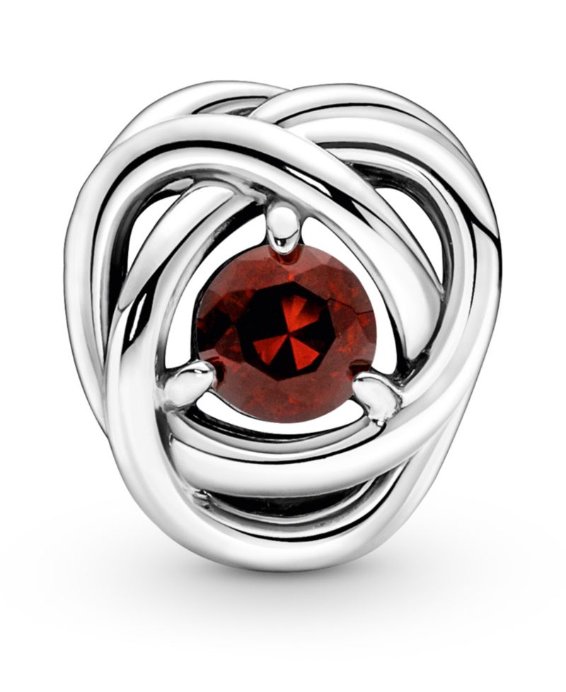 Birthstone Crystals Eternity Circle Charm